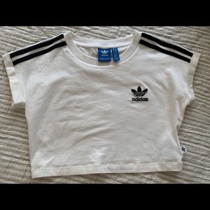 Adidas short sleeve crop top